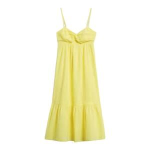 Banana Republic Yellow Breezy Linen Tiered‎ Ruffle Hem Twist Front Midi Dress 6